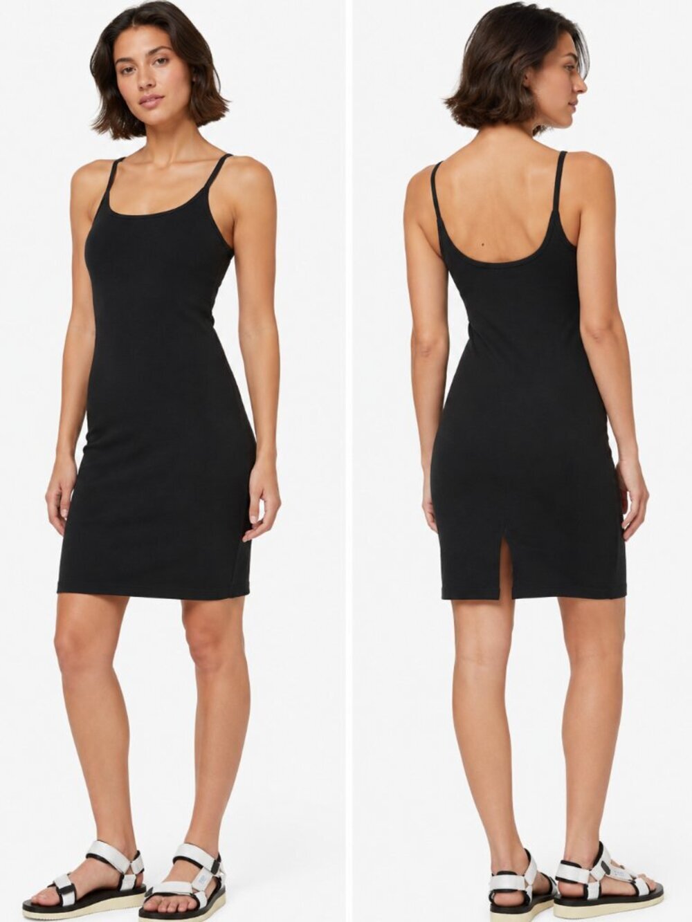 Lululemon Inner Glow Dress Cotton Stretch Casual Black Size 4
